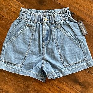 Blank NYC shorts New with Tags size small and color PVX.   Elastic bucket waist